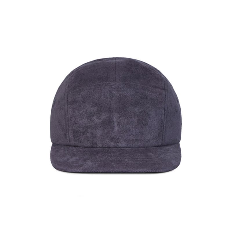 VARZAR VA Square Suede Camp Cap Charcoal