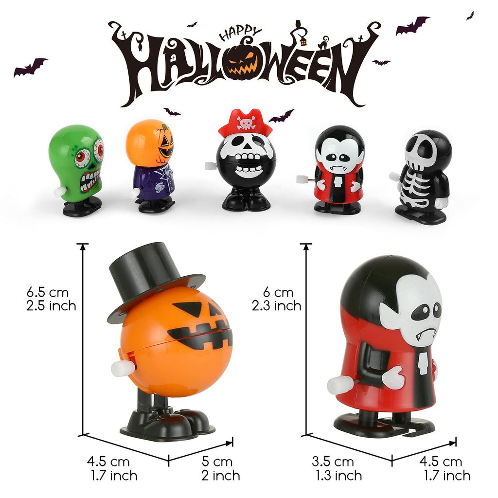 LEMESO Halloween Prize Toys for Set of Halloween Halloween Party Comes in a Case Wind-Up Kids, 12, Favors, Gifts, Prizes, Accessories, Toys,