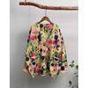 DIMANAF 2026 New Autumn Plus Size Sweaters Cardigan Oversize Women Pattern Floral Cartoon Printing Sweaters Knitting Loose Sweater