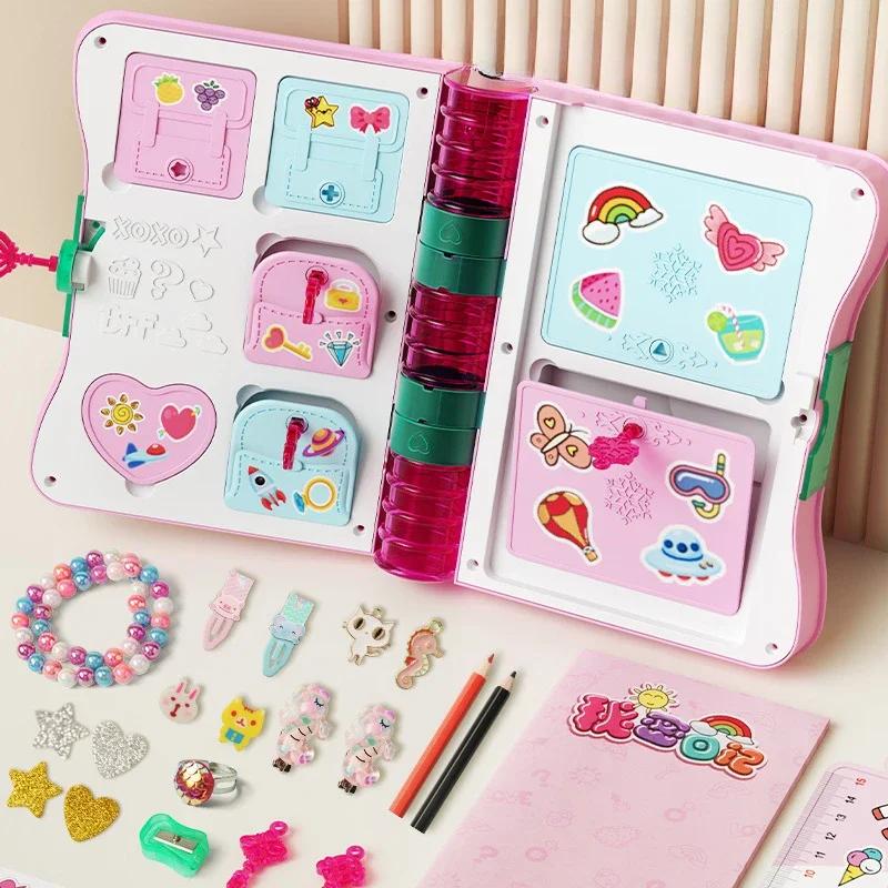 Набір ювелірної косметики для дітей Магічна книга Скринька-сюрприз DIY Рукоділля Кільця Браслети Гра в уявлення Подарунок на День народження Різдво для дівчинки