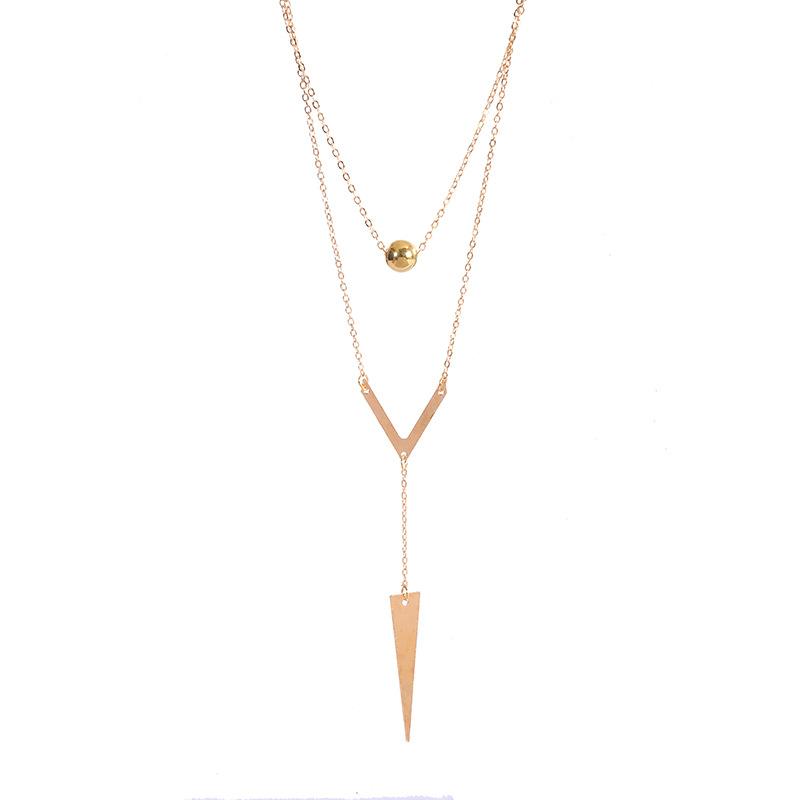 Подвеска Восьмиконечная Звезда Короткое Металлическое Круглое Ожерелье Цепочка на Ключицы One Size