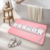 Tooth Pattern Cartoon Floor Mat Nordic Style Bedroom Living Room Doormat Home Balcony Anti-Slip Bedside Mats