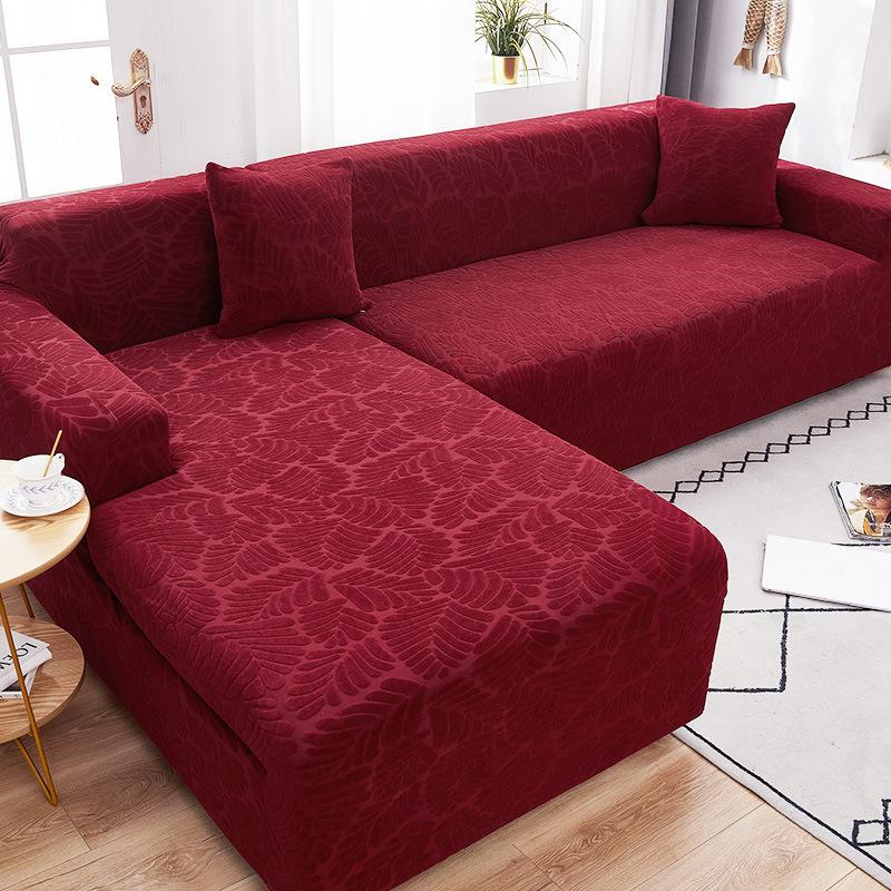 Solid Elastic Sofa Cover Couch Cover Stretch Slipcover Sectional Sofa Cover Slipcover Sofa Covers Furniture Protector Home Decor