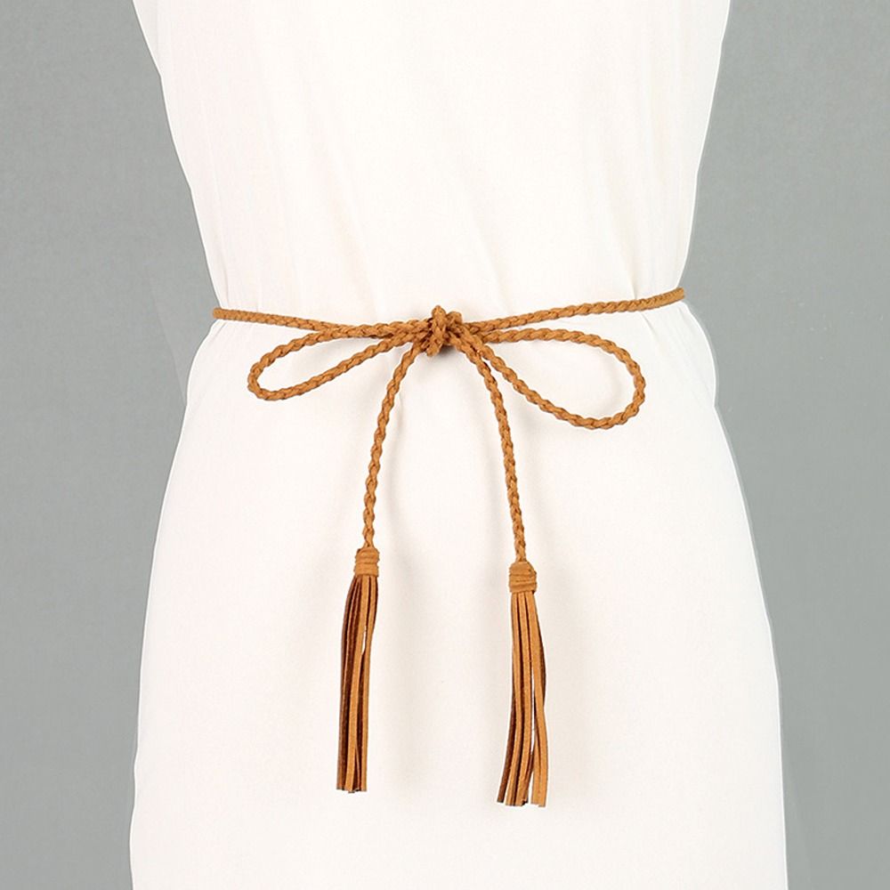 Decoration Jeans Waistbands Twist Dress Waist Rope Woven Waist Belts Velvet Women Braided Belts