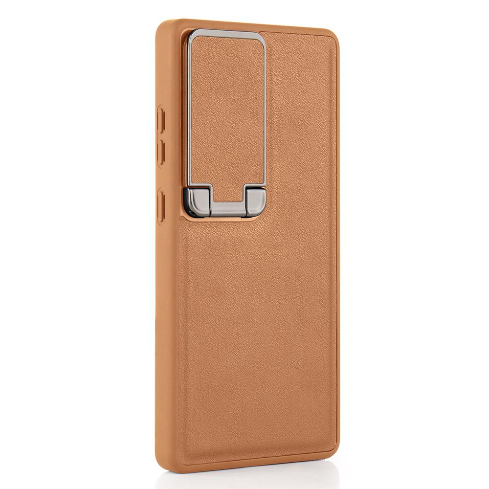 GKK Hülle für Samsung Galaxy S26 Ultra mit Objektivabdeckung, Ständer, TPU+PU Handy-Rückseite