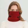  Fashion Women Ring Scarf Warm Winter Solid Color Soft Plush Thick Knited False Collar Neckerchief Face Mask Muffler Wrap