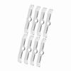 8pcs Chrome Valve Cover Hold Down Tabs Spreader Bars Fit for Chevy 283 305 327 350 Silver