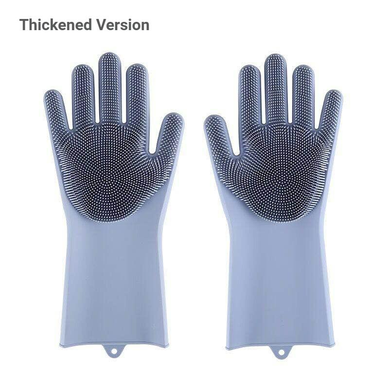 Pet Grooming Cleaning Gloves Dog Cat Bathing Shampoo Glove Scrubber Magic Dishwashing Cleanner Sponge Silicon Hair Removal Glove