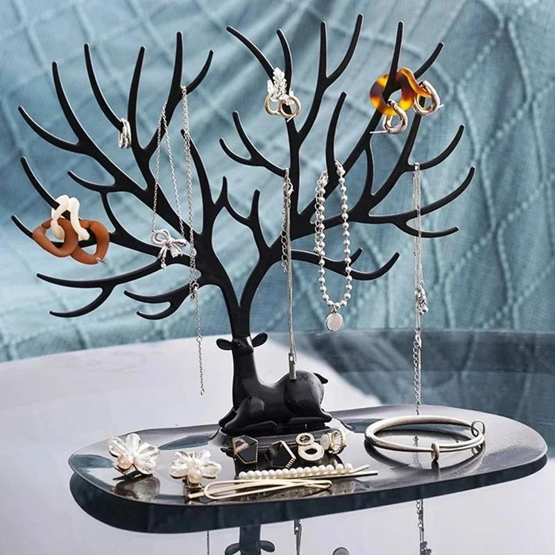 Antlers Makeup Organizer Creative Jewelry Display Stand Wall Shelf For Rings Earrings Necklace Bracelet Bathroom Repisas Home