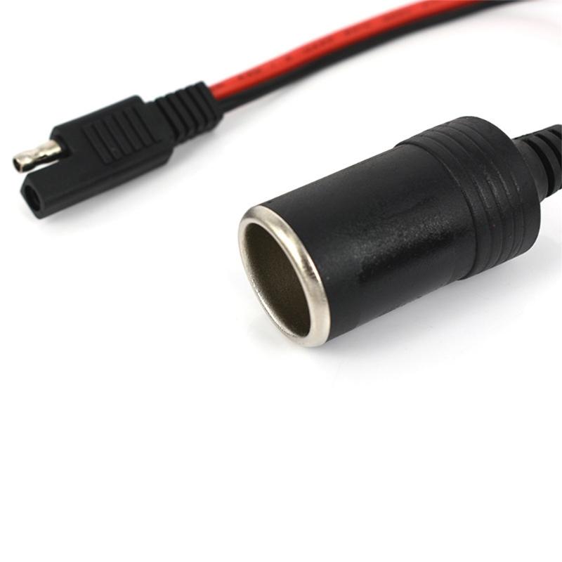 Cigarette Lighter SAE Battery Charger Cable,12V Cigarette Lighter Plug To SAE Quick Release Adapter Charging Cable