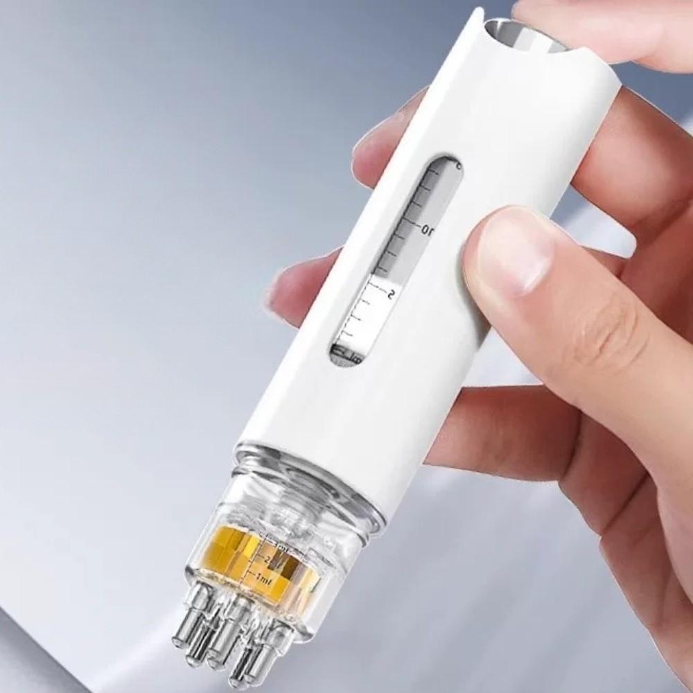 Rollende Kugel Kopfhautapplikator Kamm Genaue Skala Ätherisches Öl Führungs-Massagegerät Schönheitsroutine