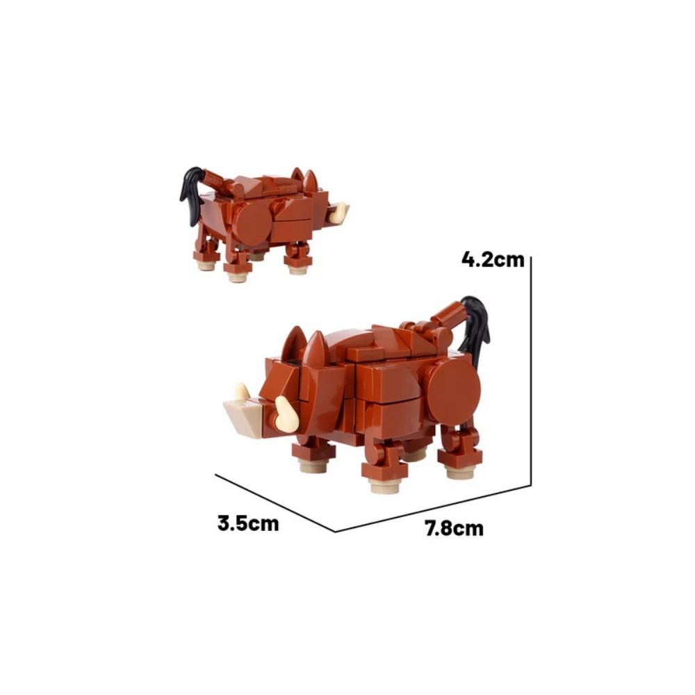 MOC Animal Building Block Accessories Set Crow Parrot Peacock Eagle Flamingo Transport Horse Ox Cart Gift Brick Model Toy K001