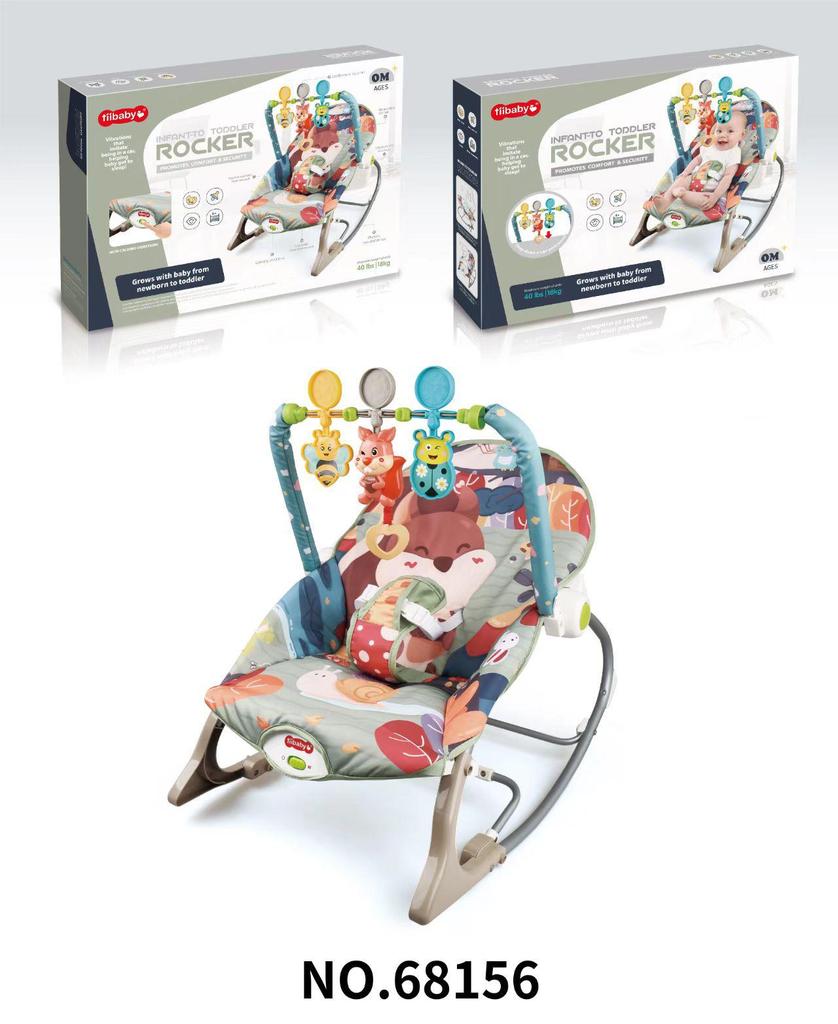 Baby Electric Rocking Chair with Music & Vibration Soothing Cradle Bed