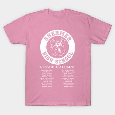 Camiseta Mujer Graduado Instituto Shermer Estampado Harajuku Kawaii Verano Manga Corta Camiseta Femenina Top