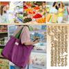 Sacola de Compras Dobrável e Impermeável de Tecido Oxford com Bolso Interno Durável e Leve Grande Capacidade 25L [Ershengsan] Sacola Ecológica, Compacta, Material, &