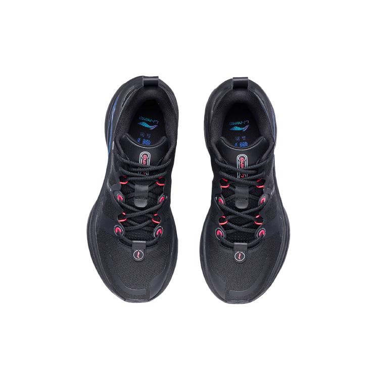 New LiNing WuShi 5S 1.0 Anti Slip Wear Resistant Low Top Running Shoes Women's Black ARSR032-1