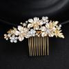 Headdress Rhinestone Hairpin Sparkling Flower Hairclip Hair Ornaments Bridal Hair Comb  Wedding