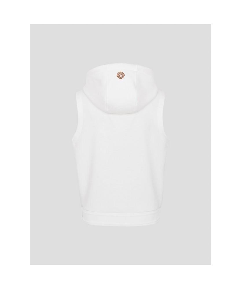 BEANPOLE GOLF Women'S Jersey Hooded Vest Ivory