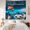 Manchester City Custom Your Name Wall Decor Tapestry Art For Pet Memorial Birthdaywedding Party Backdrop Family Gift