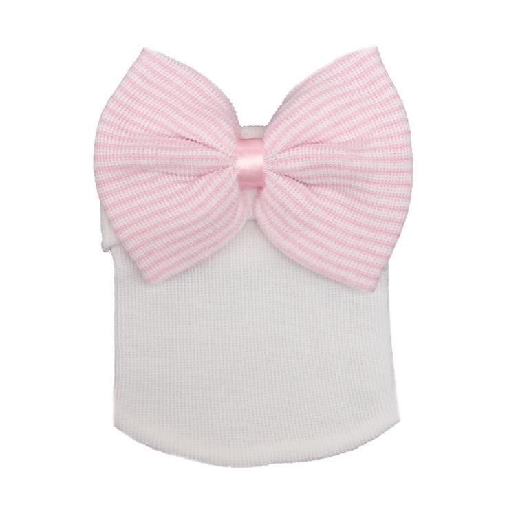 Gestreifte Baby Schleife Mütze Strickmütze Weiche Niedliche Mützen Warmhalten Geschenke Mode