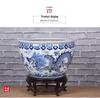 2024 New Chinese Hand-Painted Large Ceramic Fish Tank and Outdoor Flower Pot