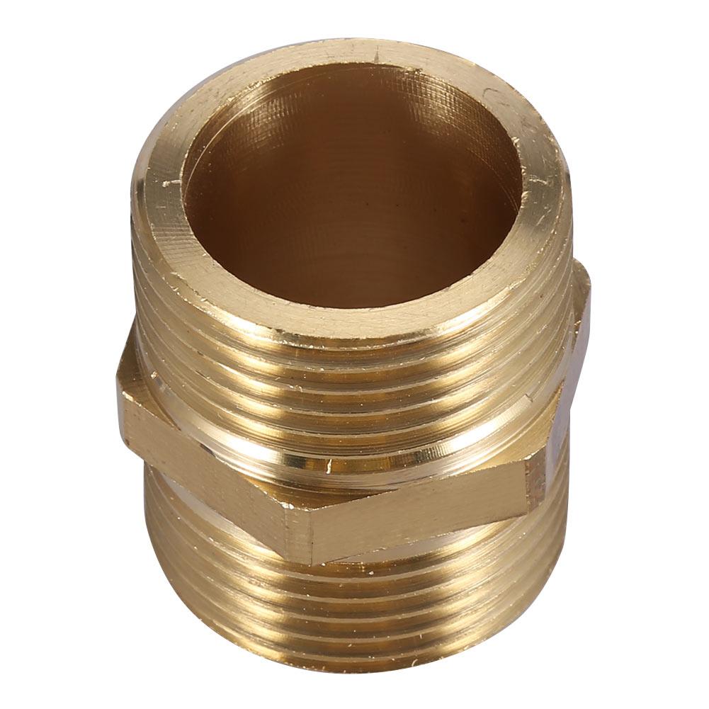 G1  Brass Pipe Fitting Hex Nipple Water Tube Connecting Accessories (intensification)