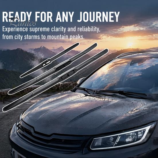 UV Resistant Wiper Blades 3 Pcs 26" 16" 11" Windshield Replacement for Kia Sportage Easy Installation 2016 2017 2018 2019 2020, All Weather Front Rear