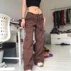 New In Autumn/Winter Women's Casual Retro Workwear Dad Jeans Loose Wide Leg Straight Leg Denim Pants for Women