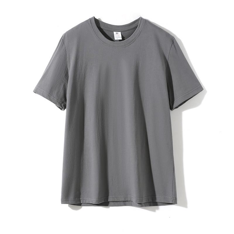 T-shirt da Uomo Girocollo Manica Corta 180g Cotone - Colore Unico Bianca per Stampa Logo Fai-da-te