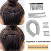 Unsichtbare schwarze Haarspangen: Nahtlose Kamm-Haarspangen für Pony & Hochsteckfrisuren, Bändigen krauses Haar, Damen-Kopfschmuck