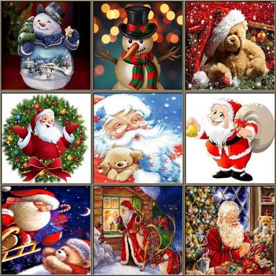DIY 5D Diamant Malerei Weihnachten Schneemann voller Runde Bohrer Mosaik Bär Stickerei Kreuzstich Weihnachtsdekorationen für Zuhause