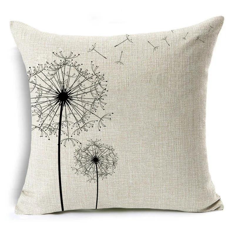 Nordic Style Succulents Printed Cushion Cover Pineapple Ananas Pattern Pillow Case Home Decorative Sofa Car Chair Throw Pillows