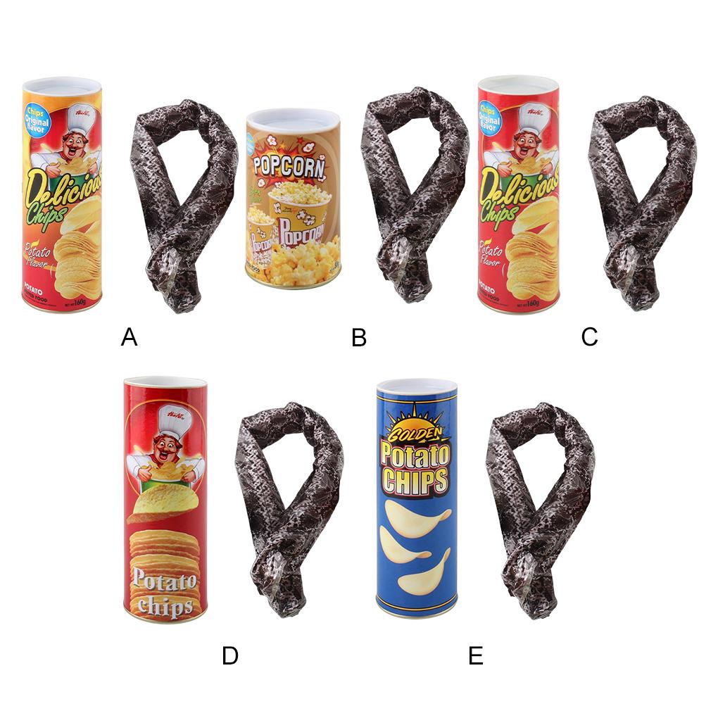 Classic Prank Toy Snake In Potato Chip Can For Fun Jokes 3. Prank Toy Is