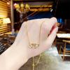 Niche design sense does not fade clavicle chain new fashion simple neck chain Japanese and Korean all-match light luxury titanium steel necklace women