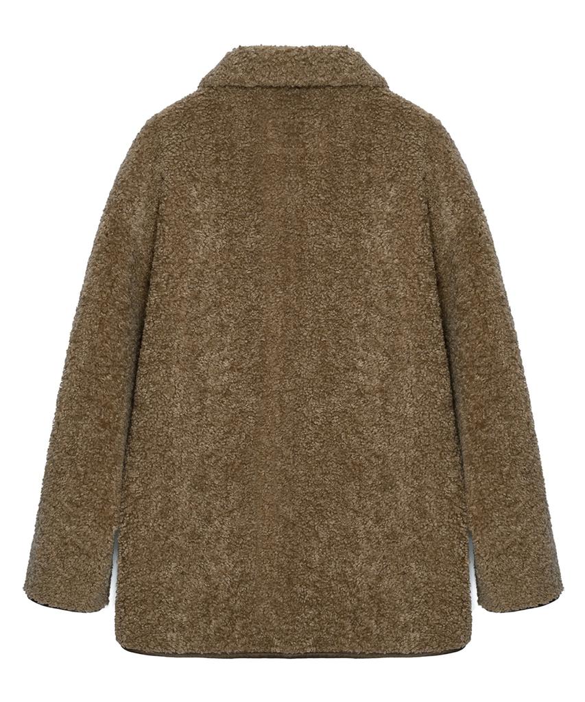 Leftseoul Reversible Half Shearling Jacket [Hazelnut]