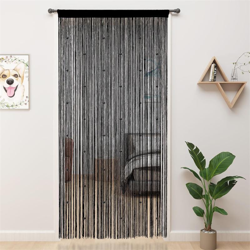 Beaded Curtain Door String Curtains for Doorway Tassels Beads Hanging Fringe Hippie Room Divider Window Hallway Entrance Wall Closet