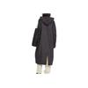 Nike Color Block Long Hooded Windbreaker Women Outerwear Black White DX9873-010