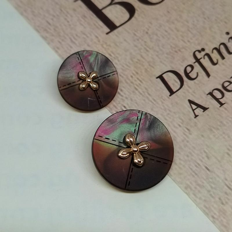 

18/22 мм оптовая продажа швейных пуговиц для одежды ремесла принадлежности необычный дизайн декор круглый 5 цветов ножка пуговицы производители аппликации своими руками 22mm 6pcs коричневый