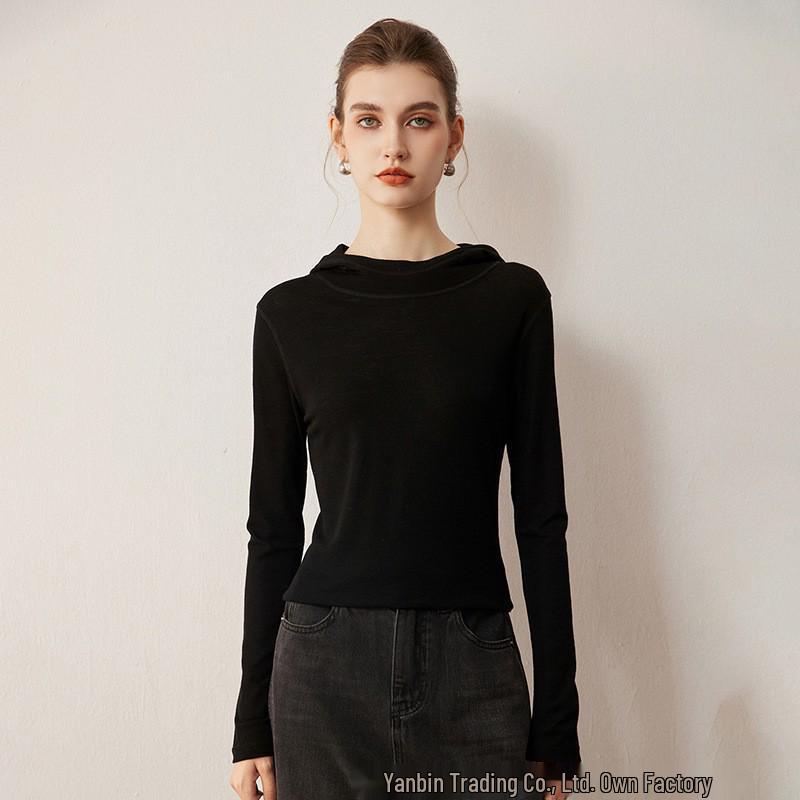 Women's High-Quality Imitation Wool Base Layer Hoodie for Autumn/Winter