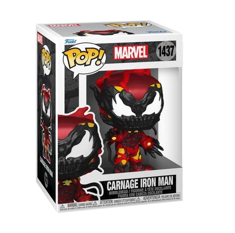 Funko Pop Figure Marvel Carnage Iron Man Funko Pop Marvel Carnage Iron Man 10 Cm #1437