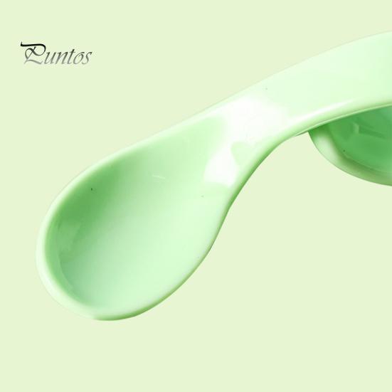 1 Set Offset Spoon Food Grade Adorable Appearance Adaptive Eating Aid Right Hand Learn Eat Baby Fork Spoon Set for Family