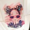 Women's Sequin Print Loose Fit T-Shirt