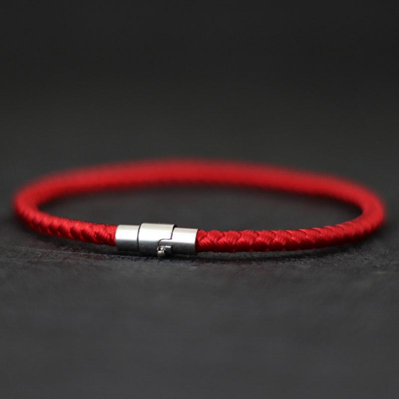 Simple Style Keel Rope Bracelet Unisex Magentic Clasp Lucky Red Thread Braslet Friendship Jewelry Beach Accessories Gift Joias