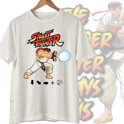 Neuheit Street Fighter Select Klassisch Vintage Essentielles T-Shirt Kurzarm Tees Boyfriend Mode Kleidung Damen Herren Streetwear