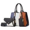 Fashion Color-block Women's Handbag Set