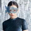 Masquerade Ball Half Face Mask Lace Party Mask Ribbon Band for Women Halloween Cosplay Costume Party Prop