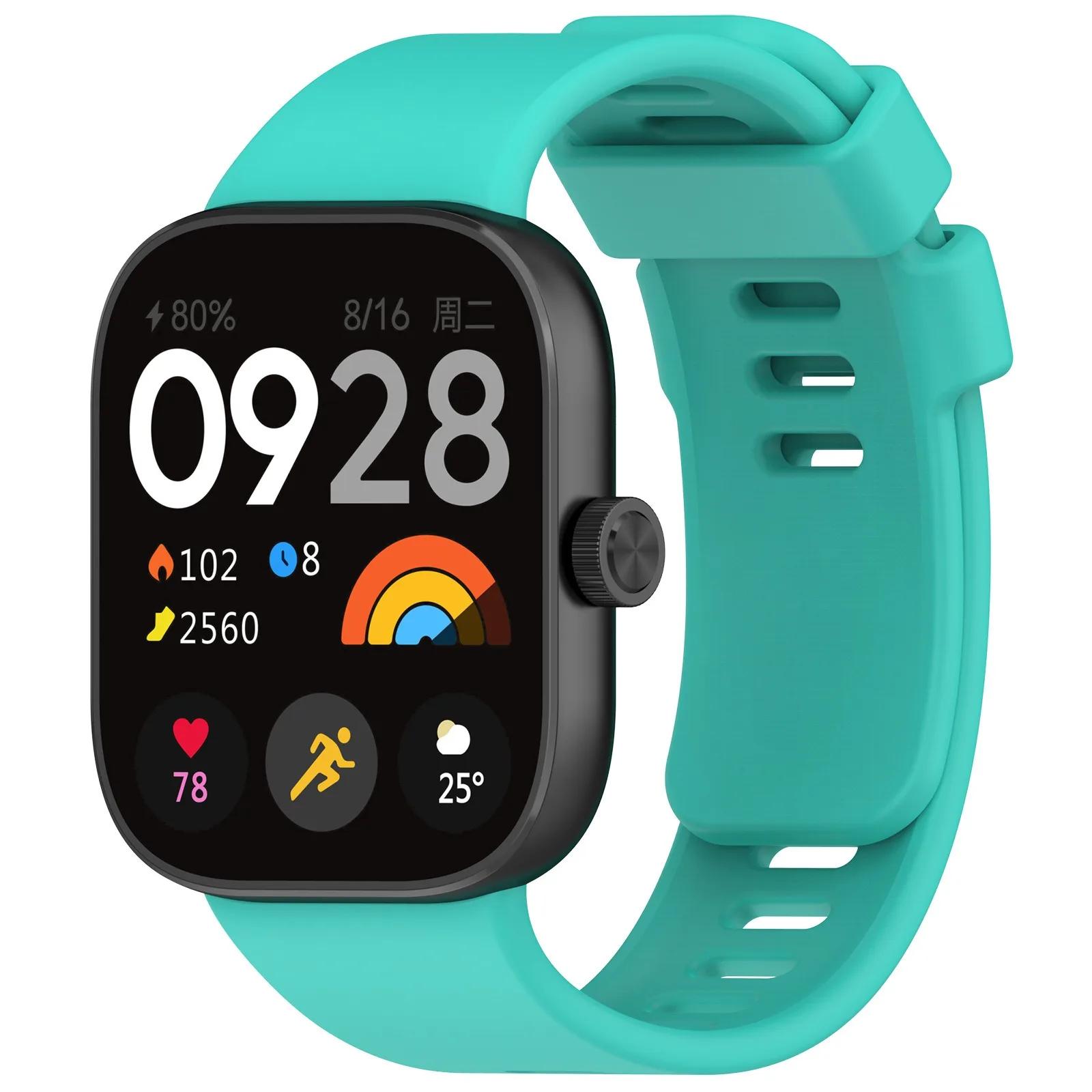 

Силіконовий ремінець для Redmi Watch 4 Smart Watch Аксесуари Офіційний браслет Замінний ремінь для Xiaomi Mi Band 8 Pro Correa For Redmi Watch 4 світло-зелений колір