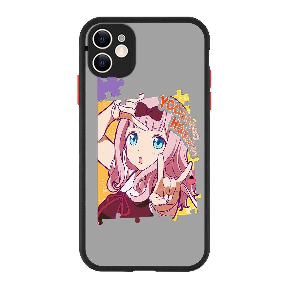 Liebe ist Krieg Anime Fujiwara Kaguya Luxus Mattes Handyhülle Für iPhone 13 14 12 11 Pro Max XR XS X 7 8 Plus Silikon Bumper Hülle