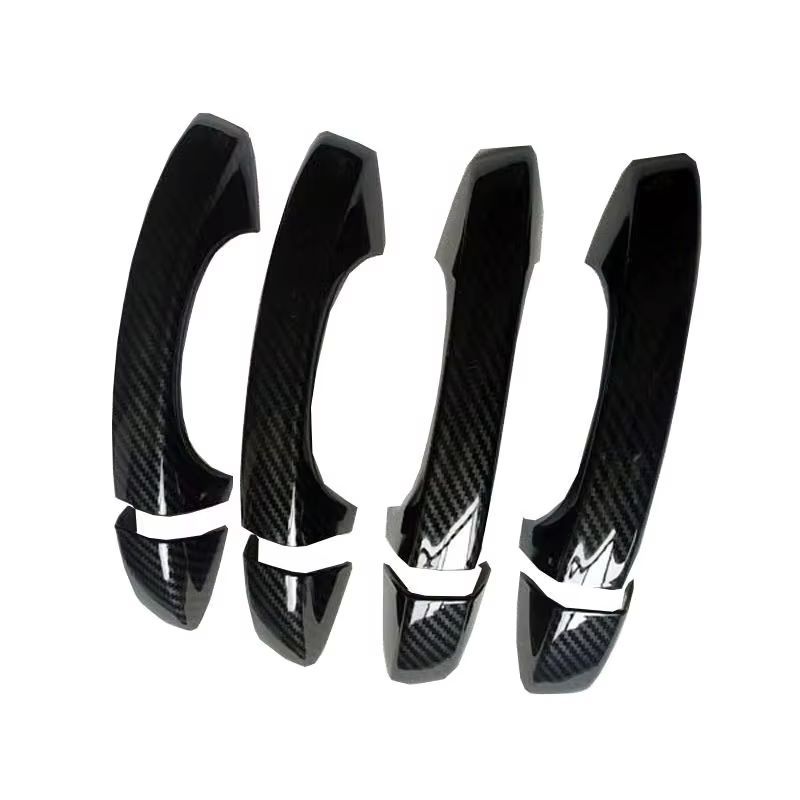 Door Handle Cover Trim Handles Abs Plastic Covers for Skoda Karoq 2018 Car Styling Accessories Imitation Carbon Fiber