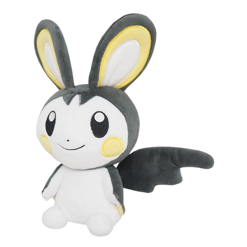 

Sanei Boeki Pokemon ALL STAR COLLECTION Emolga (S) Plush Toy, W11 x D10 x H21cm, Pokemon PP48